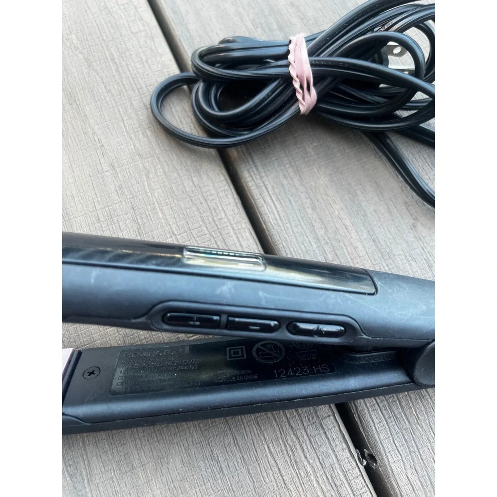 Remington S5500 Digital Anti-Static Ceramic 1 Inch Flat Iron Black Lavender